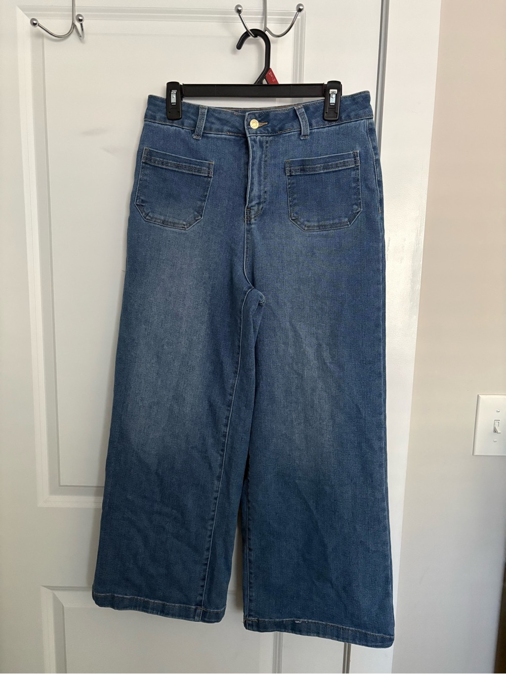 Express Women's Wide-Leg Jeans in Denim Blue
